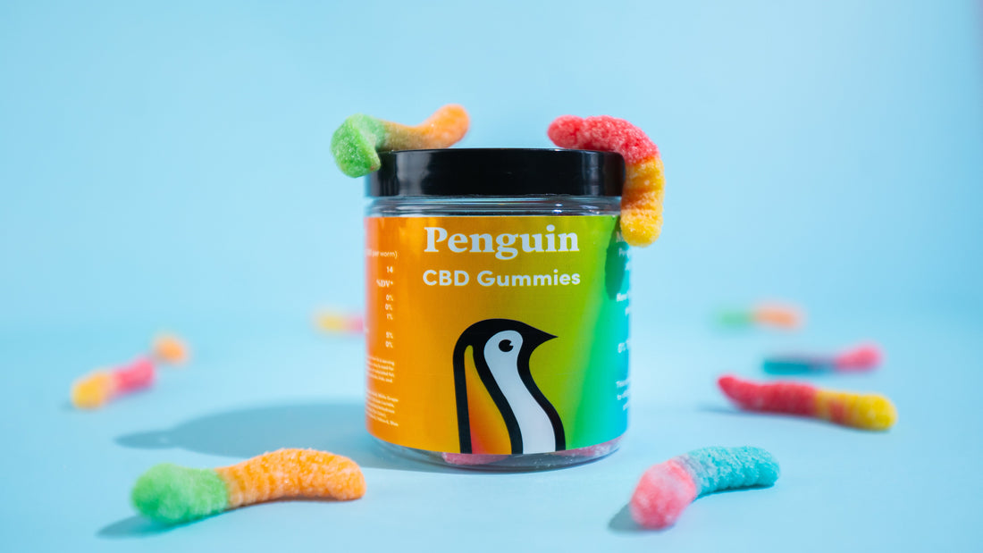 Penguin Wellness full spectrum CBD gummies made with Oregon-grown hemp and natural ingredients for daily anxiety stress and wellness support independently lab tested
